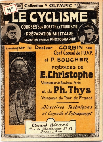 Cyclisme, route & tourisme, Dr Corbin, 1929, couverture.jpg